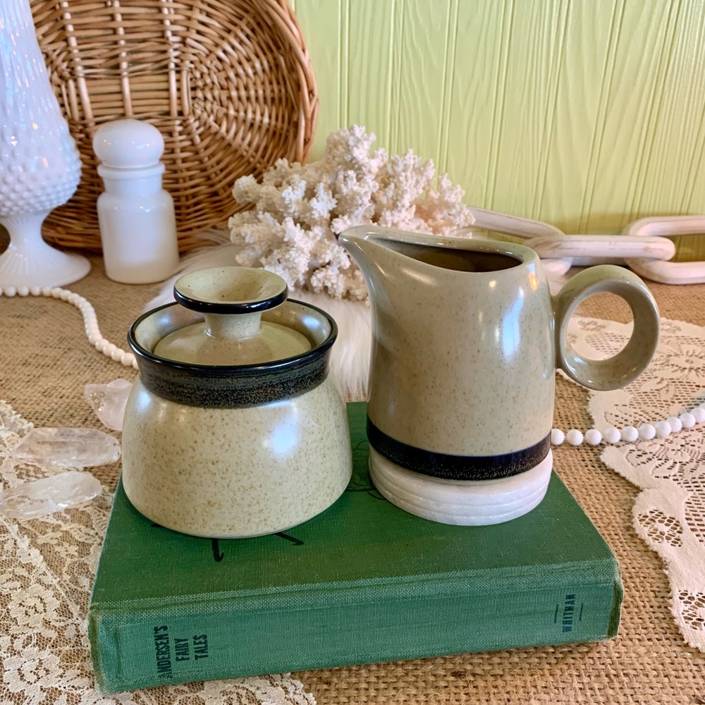 Vintage Stoneware S&C Set 🫐